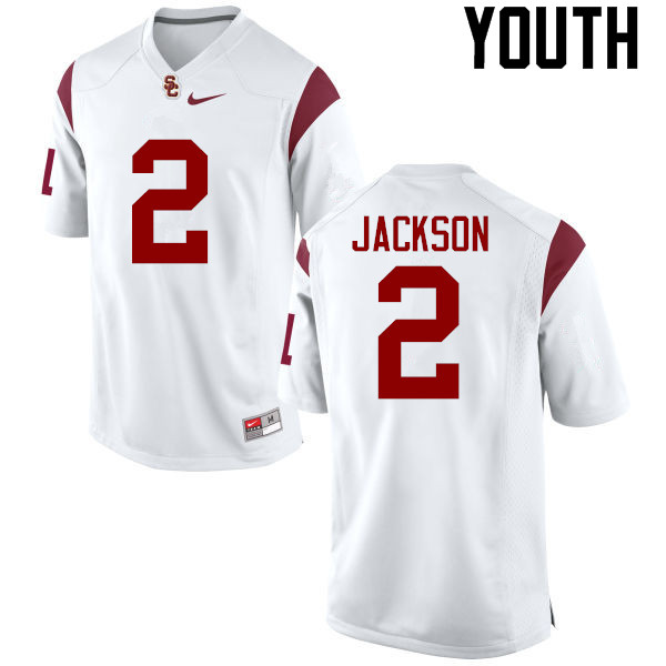 Youth #2 Adoree Jackson USC Trojans College Football Jerseys-White